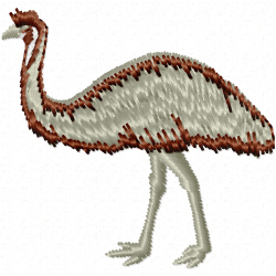 Emu Embroidery Design 1 Emu Embroidery Design 1